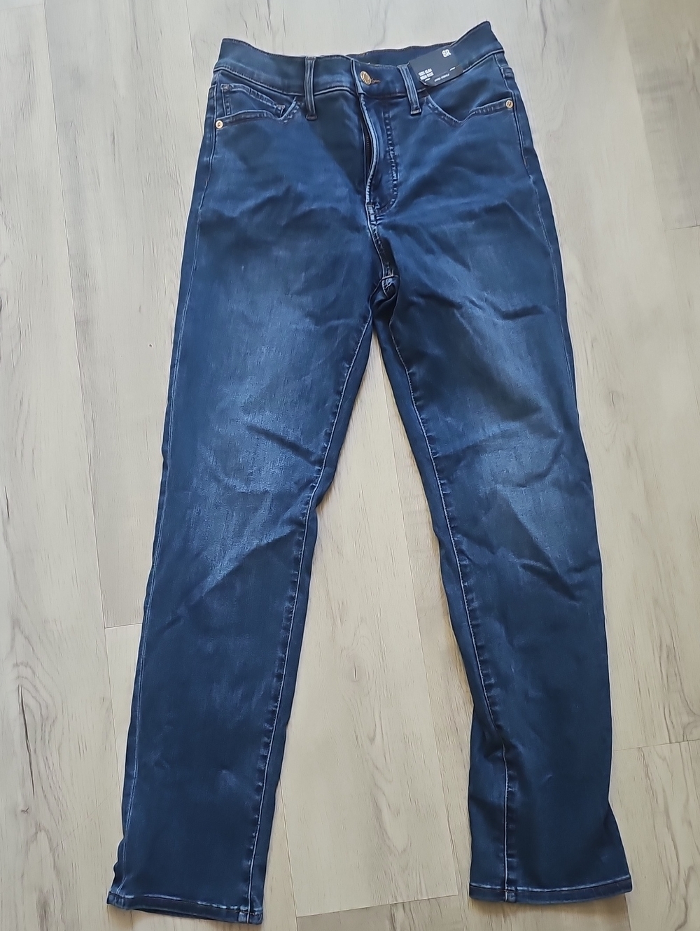 Express Dark Blue High-Rise Slim Jeans